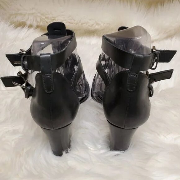 Franco Sarto Jayda Strappy Buckle Heeled Sandals SZ 8 - Picture 9 of 12